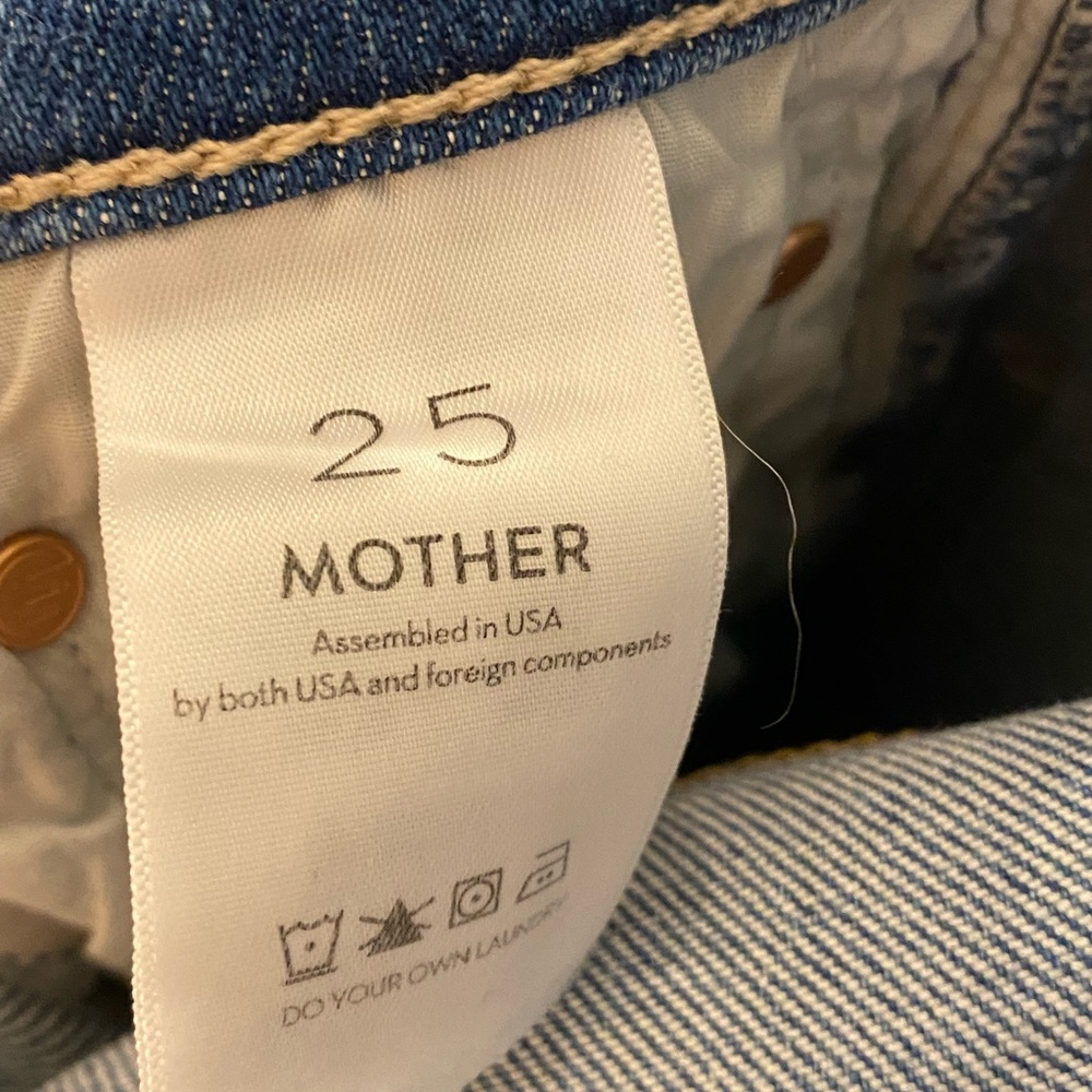 MOTHER HW Rider Ankle Fray Jeans in Party Like a Pirate - Picture 10 of 10
